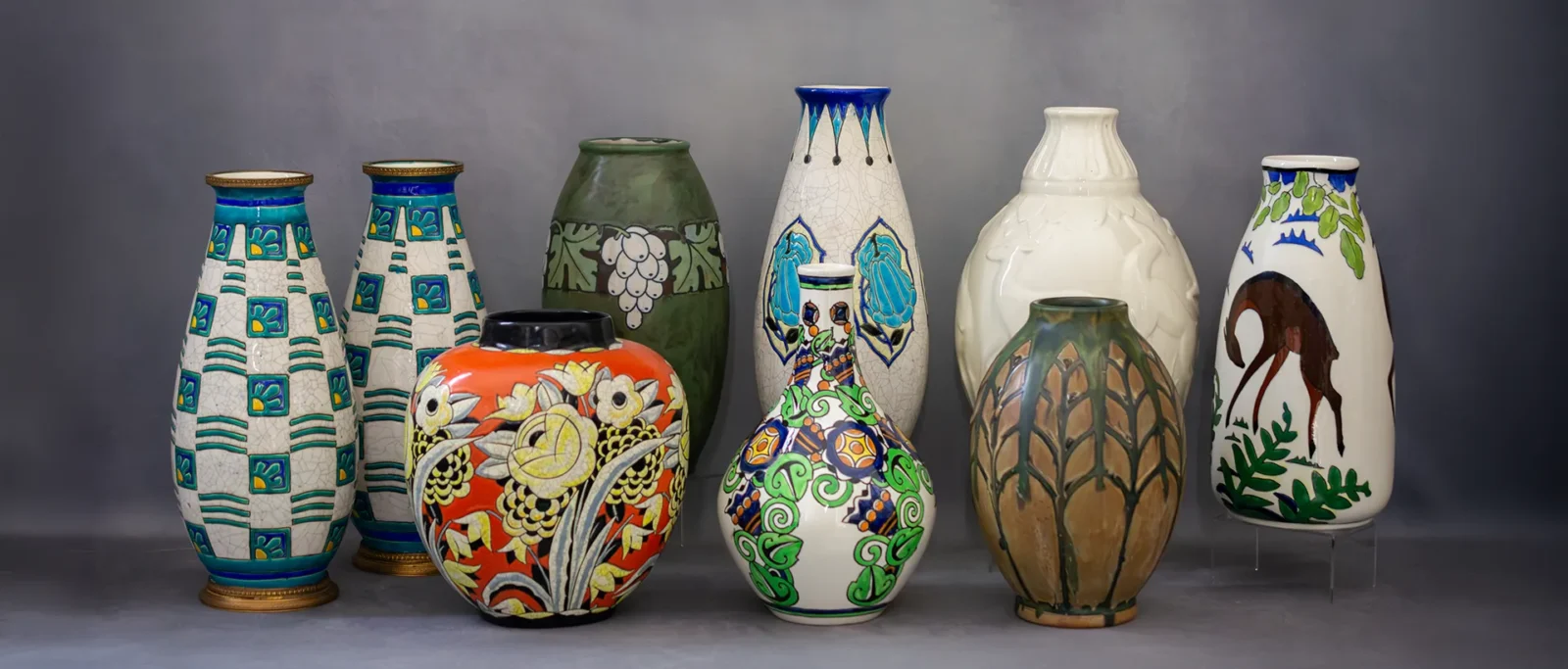 Sélection de vases de la manufacture Keramis