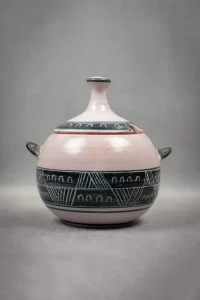 Yvon Roy confiturier – vue de face, décor géométrique incisé