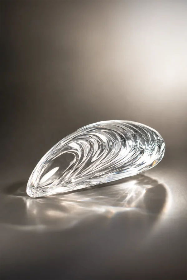 Photo de présenation du Presse-papier Baccarat en forme de moule, cristal taillé